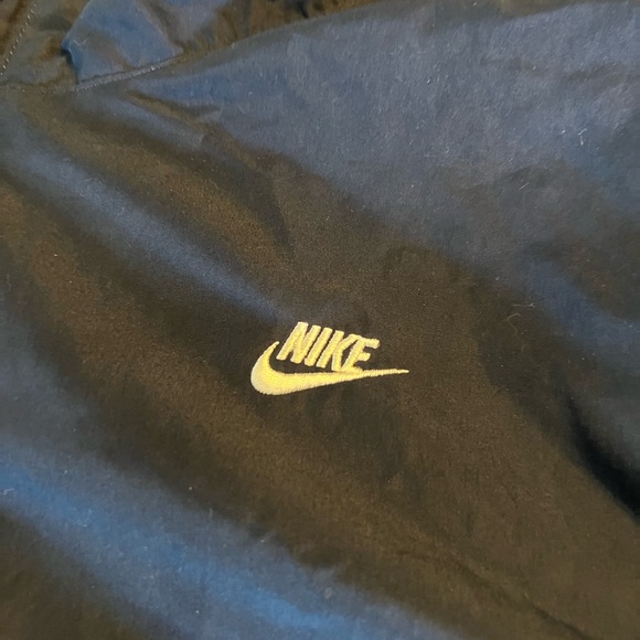 M Nike Vintage Blue White Windbreaker Jacket Mens Medium 90’s Retro Winter Fall - Picture 9 of 12
